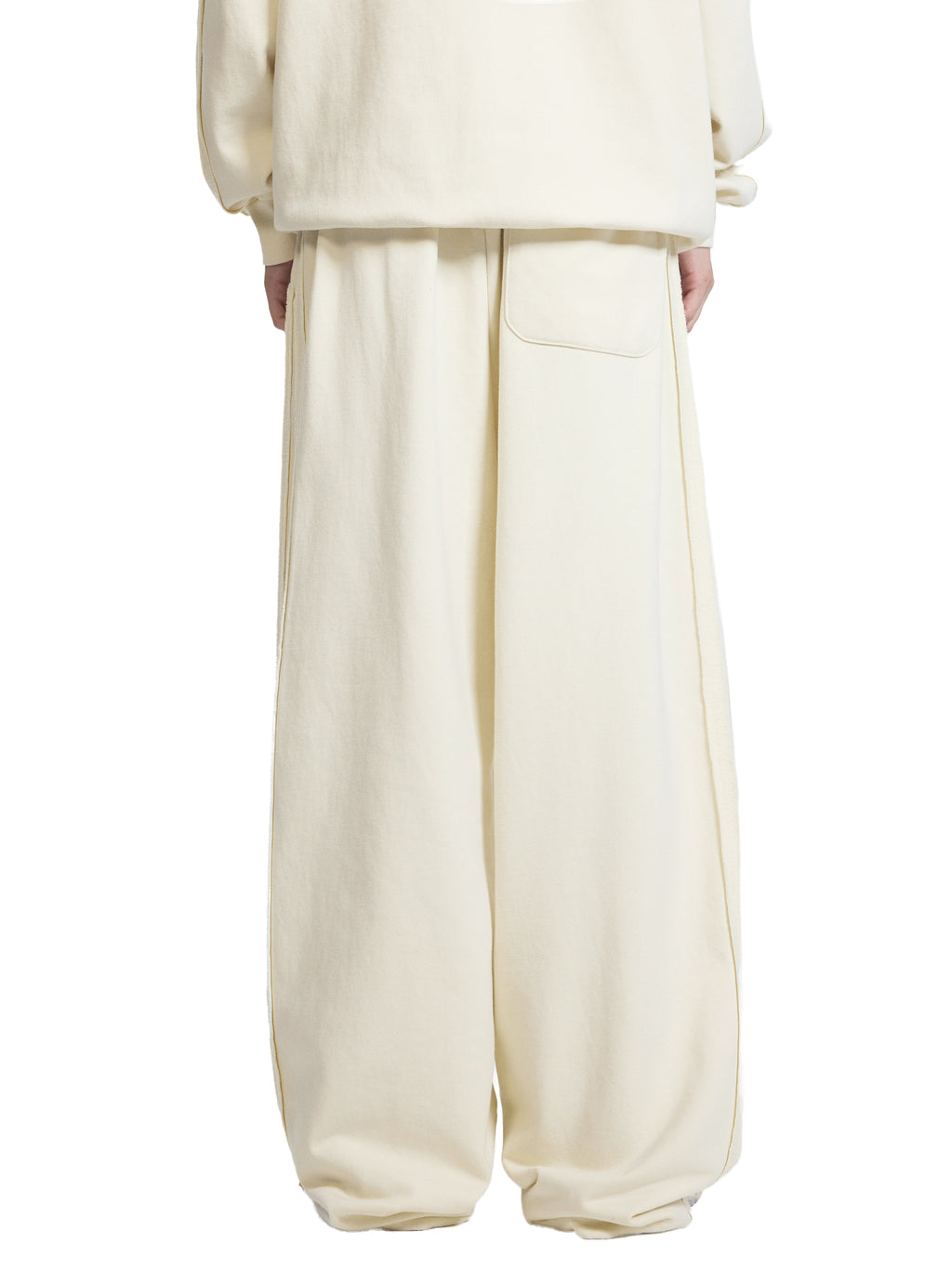 Grey Tulip Contrast Tape Straight-Leg Sweatpants