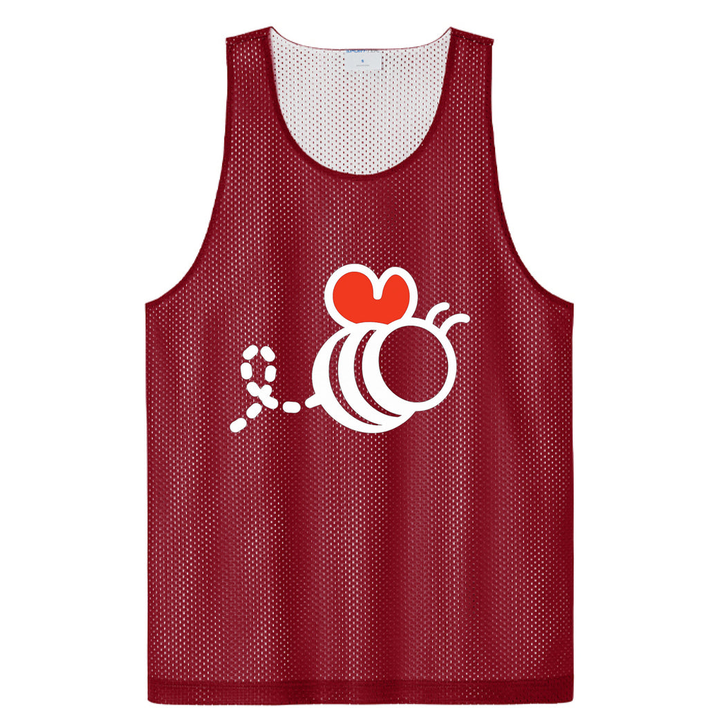 Deep Red/ White - FRONT