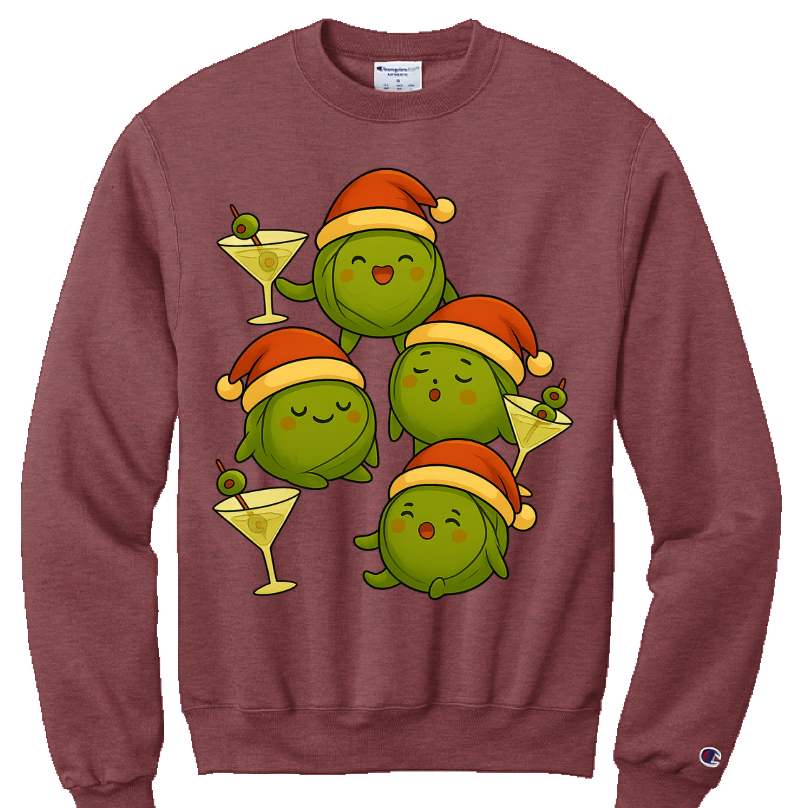 MAROON HEATHER - FRONT