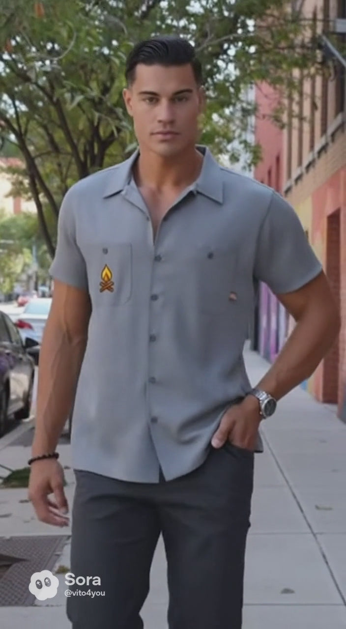 HoneyPowWow Men's Dickies Work Shirt