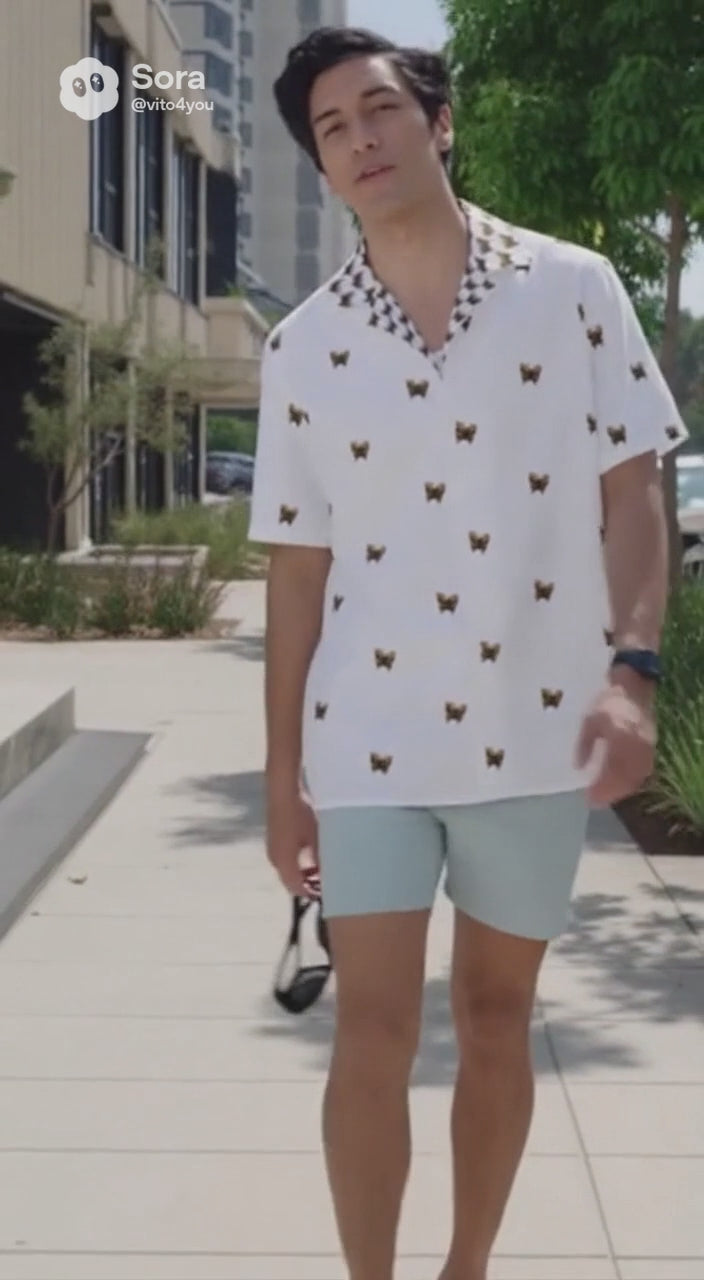 BurgerFly Unisex button shirt